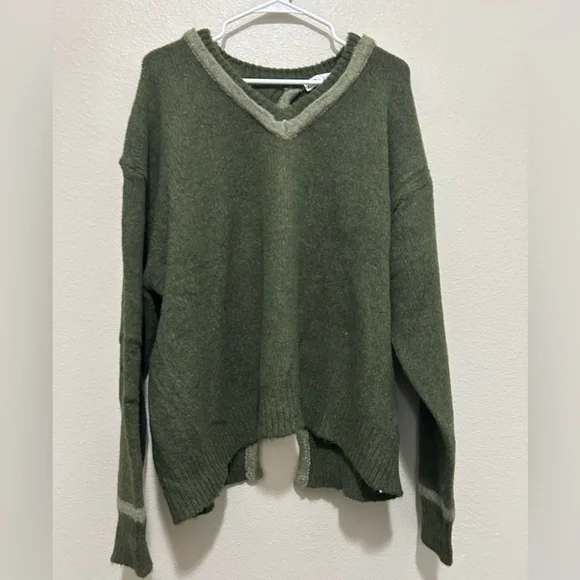 ZARA Green Open Back Sweater - Picture 11 of 12